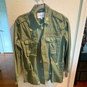 Pistola floral military green jacket small